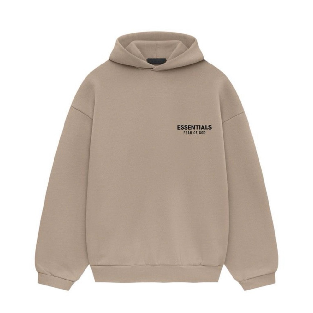Fear of God Essentials Beige Hoodie